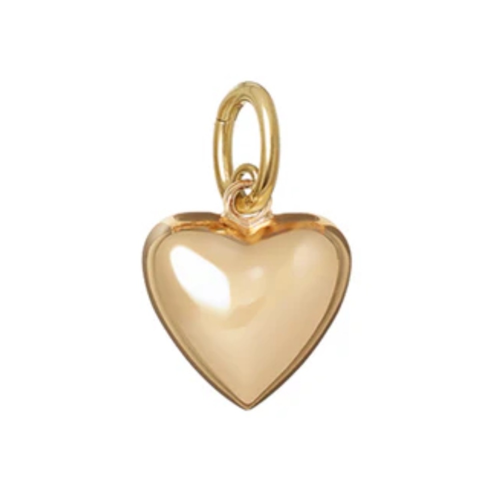 Roxanne Assoulin The Mini Puffy Heart Charm - Gold